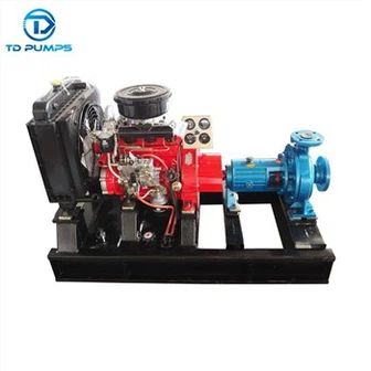 Bomba de agua centrífuga de motor diesel multietapa duradera multietapa de succión única de etapa única 75hp